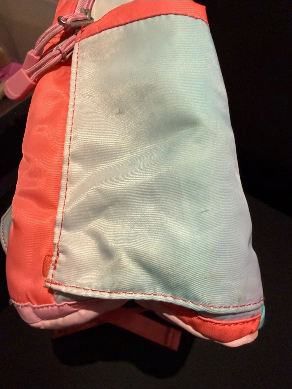 STATE Colorblock Sunset Quilted Backpack - Pink, Orange, Lavender, Aqua